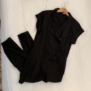 Vince black pant jump suit